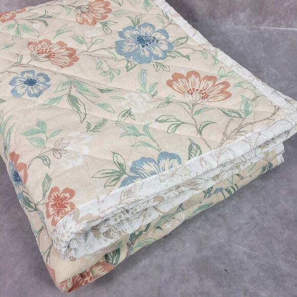 Charter Club Floral Quilt Sham Standard Multicolor Reversible Cotton Bedding - Picture 6 of 6